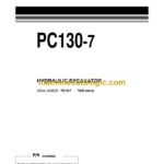 Komatsu PC130-7 Hydraulic Excavator Operation and Maintenance Manual (UEAM003604)