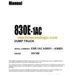 Komatsu 830E-1AC Dump Truck Operation and Maintenance Manual (CEAM024405)