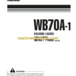 Komatsu WB70A-1 Backhoe Loader Operation and Maintenance Manual (WEAM005801)