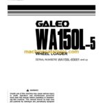 Komatsu WA150L-5 Wheel Loader Operation and Maintenance Manual (TEN00078-00)