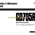 Komatsu GD705R-2 Motor Grader Operation and Maintenance Manual (SEAM23EB03)