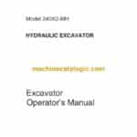 Link Belt 240X2-MH Excavator Operators Manual