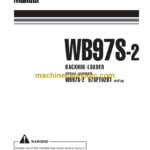 Komatsu WB97S-2 Backhoe Loader Operation and Maintenance Manual (WEAM000702)
