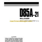 Komatsu D85A-21 Bulldozer Operation and Maintenance Manual (PEN00075-00)