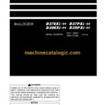 Komatsu D37EXi-24, D37PXi-24, D39EXi-24, D39EXI-24 Bulldozer Operation and Maintenance Manual (TEN01131-00)