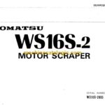 Komatsu WS16S-2 Wheel Tractor Scraper Operation and Maintenance Manual (SEAM0286B02)