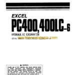 Komatsu PC400-6, PC400LC-6 Hydraulic Excavator Operation and Maintenance Manual (SEAM024500)