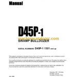 Komatsu D45P-1 Bulldozer Operation and Maintenance Manual (D45P1AE1)