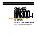 Komatsu HM300-1 Dump Truck Operation and Maintenance Manual (SEAM051002P)