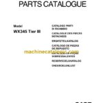 Case WX125 Tier 3 Wheeled Excavator Parts Catalog (87700237B_A4)