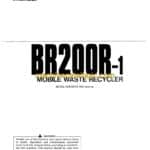 Komatsu BR200R-1 Mobile Waste Recycler Operation and Maintenance Manual (SEAM006500)