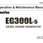 Komatsu EG300L-5 Diesel Engine Generator Operation and Maintenance Manual (SEAM003200)