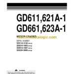 Komatsu GD611, GD521A-1, GD661-1, GD623A-1 Motor Grader Operation and Maintenance Manual (SEAMG6110109)