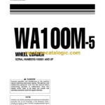 Komatsu WA100M-5 Wheel Loader Operation and Maintenance Manual (VEAM280102)