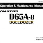 Komatsu D65A-8 Bulldozer Operation and Maintenance Manual (SEAM0144IQ01)
