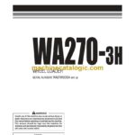 Komatsu WA270-3H Wheel Loader Operation and Maintenance Manual (VEAM340200)