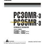 Komatsu PC30MR-3, PC35MR-3 Hydraulic Excavator Operation and Maintenance Manual (WEAM015201)