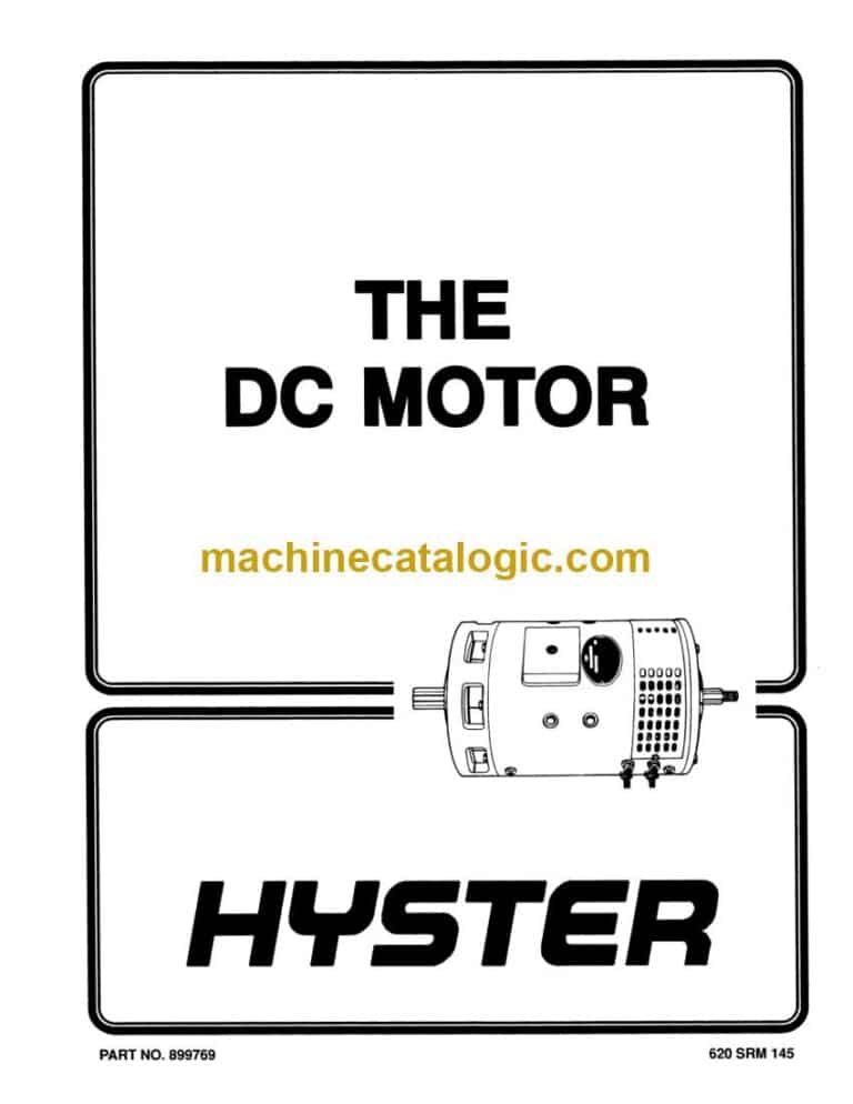 Hyster A20-30XL (A203) Forklift Service Manual
