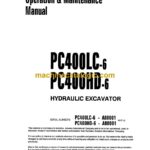 Komatsu PC400LC-6, PC400HD-6 Hydraulic Excavator Operation and Maintenance Manual (CEAD4006C1)