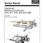 New Holland 472, 477, 478, 479, 488 Haybine Mower-Conditioner Service Manual (40047253)