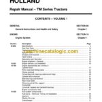 New Holland TM Series Tractors Repair Manual (6045506100)