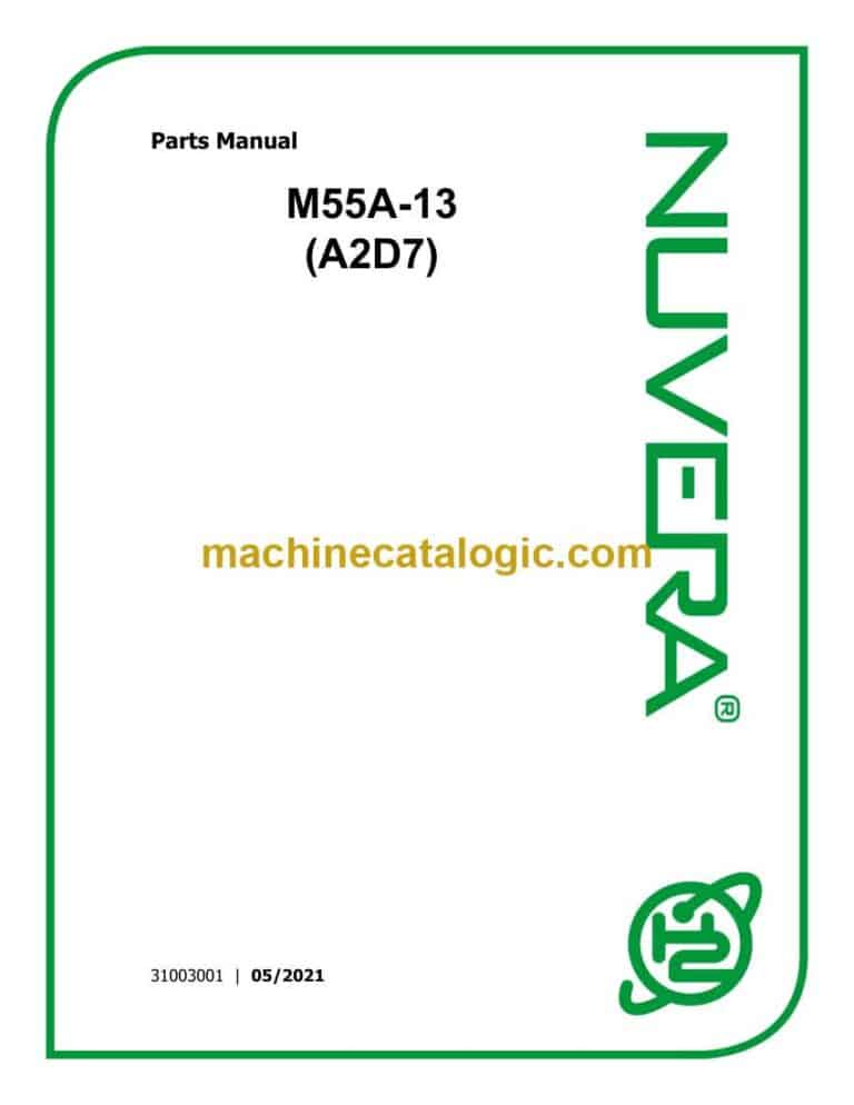 Nuvera M55A-13 (A2D7) Parts Manual