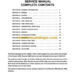 New Holland 4055, 4060 Boomer Service Manual (84242310)