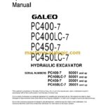 Komatsu PC400-7, PC400LC-7, PC450-7, PC450LC-7 Hydraulic Excavator Operation and Maintenance Manual (SEAD056502)