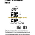 Komatsu D32E-1A, D32P-1A, D38E-1A, D38P-1A, D39E-1A, D39P-1A Operation and Maintenance Manual (CEAD004300)