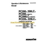 Komatsu PC200-5, PC200LC-5, PC200-5 Mighty, PC200LC-5 Mighty, PC220-5, PC220LC-5 Hydraulic Excavator Operation and Maintenance Manual (SEADA2050503)