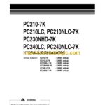 Komatsu PC210-7K, PC210LC, PC210NLC-7K, PC230NHD-7K, PC240LC, PC240NLC-7K Hydraulic Excavator Operation and Maintenance Manual (UEAM001704)