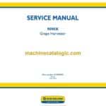 New Holland 9090X Grape Harvester Service Manual (47399849B)