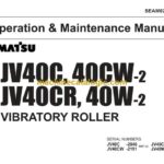 Komatsu JV40C, JV40CW-2, JV40CR, JV40W-2 Road Roller Operation and Maintenance Manual (SEAM02580201)
