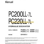 Komatsu PC200LL-7L, PC220LL-7L Hydraulic Excavator Operation and Maintenance Manual (CEAM014401)