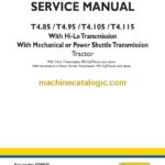 New Holland T4.85, T4.95, T4.105, T4.115 Tractor Service Manual (47840679)
