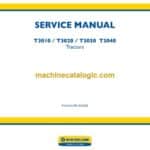 New Holland T3010, T3020, T3030, T3040 Tractors Service Manual (84183229B)