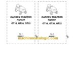 New Holland GT18, GT20, GT22 Garden Tractor Repair Manual (86620471)