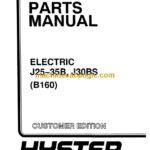 Hyster J25, J35B, J30BS (B160) Forklift Parts Manual
