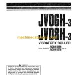 Komatsu JV06H-3, JV08H-3 Road Roller Operation and Maintenance Manual (SEAM017900)