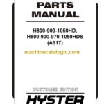 Hyster H800, H900, H1050HD, H800, H900, H970, H1050HDS (A917) Forklift Parts Manual