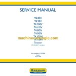 New Holland T4.80V, T4.90V, T4.100V, T4.110, VT4.80N, T4.90N, T4.100N, T4.110N Tractor Service Manual (51523366)