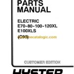 Hyster E70, E80, E100, E120XL, E100XLS (C98) Forklift Parts Manual
