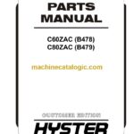 Hyster C60ZAC (B478) C80ZAC (B479) Forklift Parts Manual