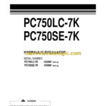 Komatsu PC750LC-7K PC750SE-7K Hydraulic Excavator Operation and Maintenance Manual (UEAM002901)