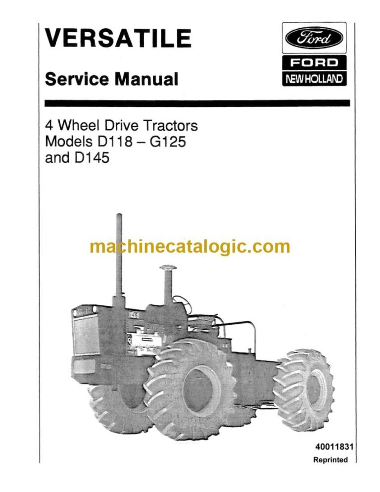 New Holland Ford D118-G125, D145 4 Wheel Drive Tractor Service Manual (40011831)