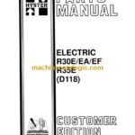 Hyster E30E, R30EA, R30EF, R35E (D118) Forklift Parts Manual