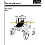 New Holland Ford 4400 Swather Service Manual (40440015)