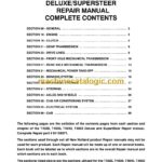 New Holland T4020, T4030, T4040, T4050 Deluxe, Supersteer Repair Manual (84158071)