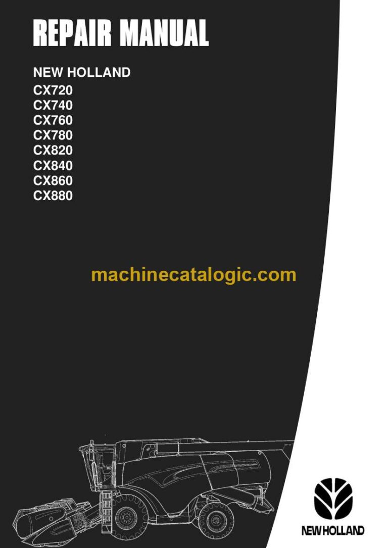 New Holland CX720, CX740, CX760, CX780, CX820, CX840, CX860, CX880 Repair Manual (6043400100)