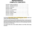 New Holland FP230, FP240 Forage Harvesters Repair Manual (86900642)